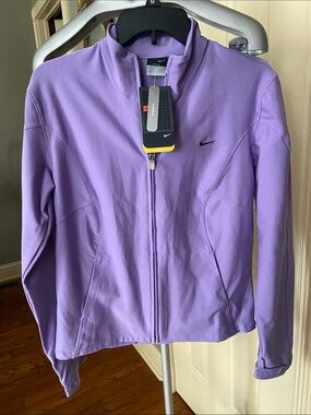 Nike Lavender Full-Zip Athletic Jacket Size Large